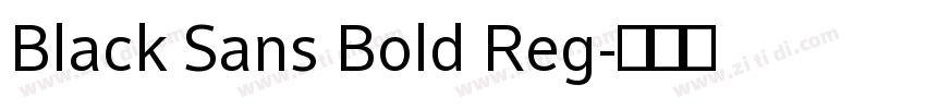 Black Sans Bold Reg字体转换